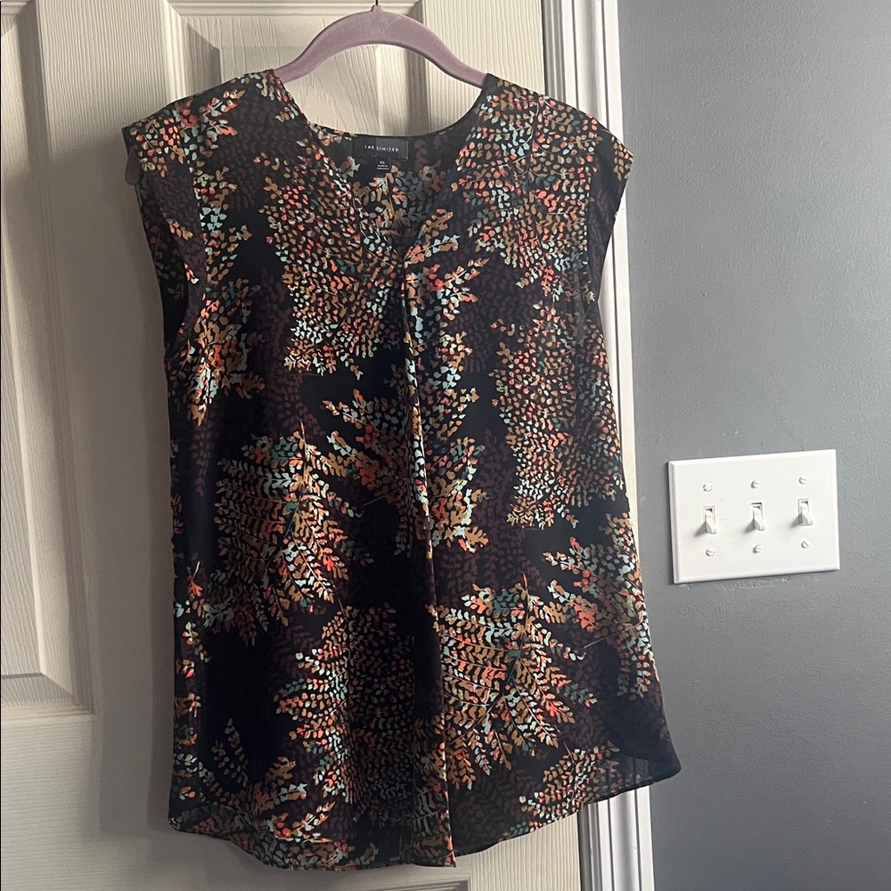 The Limited Black Floral Blouse